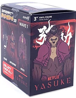 Foto 7 | Foto 7 | Figura De Acción Super7 Netflix Anime Yasuke Supervinyl De 3 Pulgadas - Venta Internacional.