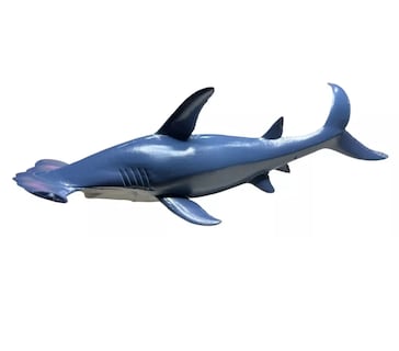 Foto 5 | Foto 5 | Animales Marinos Tiburón Martillo Ballena Jorobada Orca 24 Cm Azul