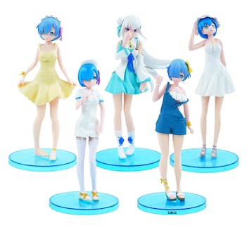 Foto 1 | Foto 1 | Figuras Re Zero Rem Emilia Anime Juguetes Coleccionables 6 Pzs Colores