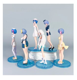Foto 3 | Foto 3 | Figuras Re Zero Rem Emilia Anime Juguetes Coleccionables 6 Pzs Colores