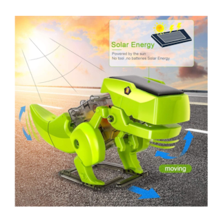 Foto 5 | Foto 5 | Dinosaurio Robot Solar Verde para Niños