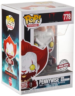 Foto 2 | Foto 2 | Figura De Vinilo Funko It Chapter 2 Pennywise Con Monopatín De 9 Cm - Venta Internacional.