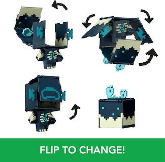 Foto 3 | Foto 3 | Figuras De Acción Mattel Minecraft Flippin' Figs 2 En 1 - Venta Internacional.