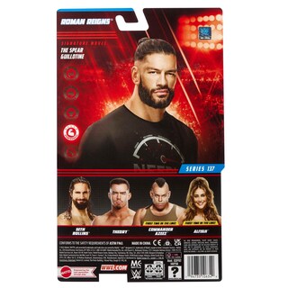 Foto 5 | Foto 5 | Figura De Acción Mattel Wwe Roman Reigns Basic De 15 Cm Con 10 Puntos - Venta Internacional.