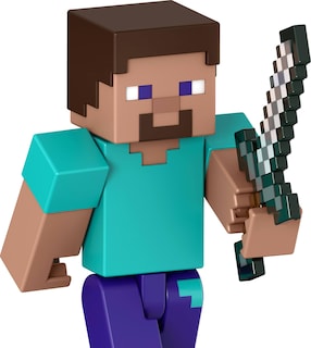 Foto 5 | Foto 5 | Figura De Acción Mattel Minecraft Steve Con Accesorios, 8 Cm - Venta Internacional.