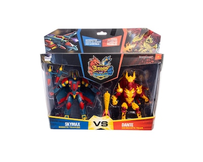 Foto 1 | Foto 1 | Set de 2 Figuras de Acción con Piezas Intercambiables Robot y Bestia Devil Dragon