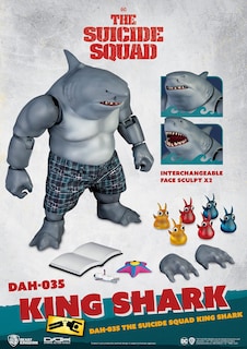 Foto 2 | Foto 2 | Figura De Acción Beast Kingdom The Suicide Squad King Shark - Venta Internacional.