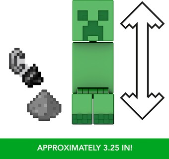Foto 3 | Foto 3 | Figura De Acción Mattel Minecraft Creeper Con Accesorio De 8 Cm - Venta Internacional.