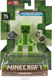 Foto 6 | Foto 6 | Figura De Acción Mattel Minecraft Creeper Con Accesorio De 8 Cm - Venta Internacional.