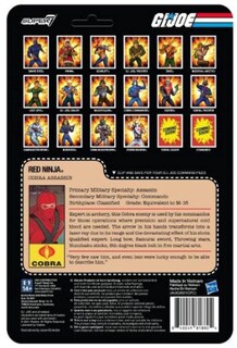 Foto 3 | Foto 3 | Figura De Acción Super 7 Gi Joe Reaction Red Ninja Wave 3 - Venta Internacional.