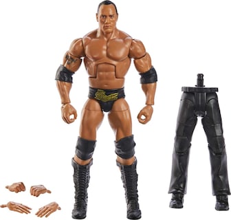 Foto 1 | Foto 1 | Figura De Acción Mattel Wwe The Rock Wrestlemania Elite De 6 Pulgadas - Venta Internacional.