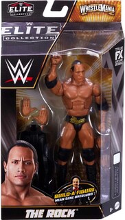 Foto 2 | Foto 2 | Figura De Acción Mattel Wwe The Rock Wrestlemania Elite De 6 Pulgadas - Venta Internacional.