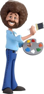 Foto 1 | Foto 1 | Figura De Acción Neca Bob Ross Toony Classics 6 Con Paleta - Venta Internacional.
