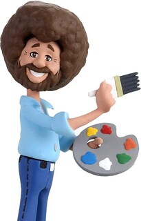 Foto 2 | Foto 2 | Figura De Acción Neca Bob Ross Toony Classics 6 Con Paleta - Venta Internacional.