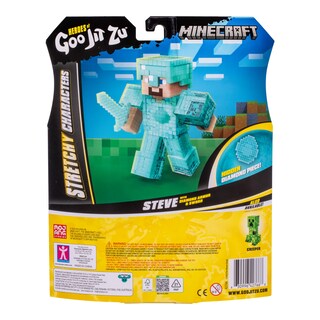 Foto 2 | Foto 2 | Juguete Sensorial Heroes Of Goo Jit Zu Minecraft Steve Con Diamante - Venta Internacional.