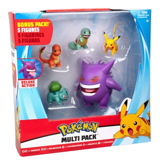 Foto 6 | Foto 6 | Set De Figuras Pokémon Generation 1 Con Gengar Pikachu Squirtle - Venta Internacional.