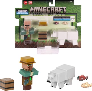 Foto 1 | Foto 1 | Juego De Figuras De Acción Mattel Minecraft, 2 Paquetes De 8 Cm Con Accesorio - Venta Internacional.