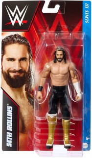 Foto 5 | Foto 5 | Figura De Acción Mattel Wwe Seth Rollins Basic De 15 Cm Con 10 Puntos - Venta Internacional.