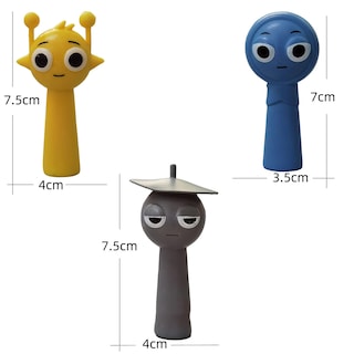 Foto 6 | Foto 6 | Set De 12 Figuras De Acción Sprunki Para Fanáticos De Los Juegos De Música De Terror - Venta Internacional.