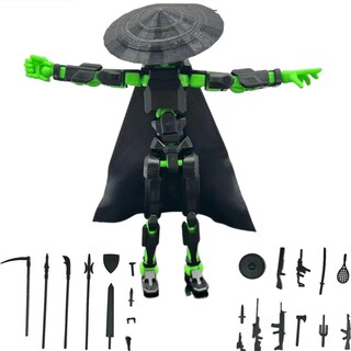 Foto 1 | Foto 1 | Figura De Acción Chivalrous Person T13 2024 Con Sombrero, Capa Y Soporte - Venta Internacional.