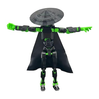 Foto 2 | Foto 2 | Figura De Acción Chivalrous Person T13 2024 Con Sombrero, Capa Y Soporte - Venta Internacional.