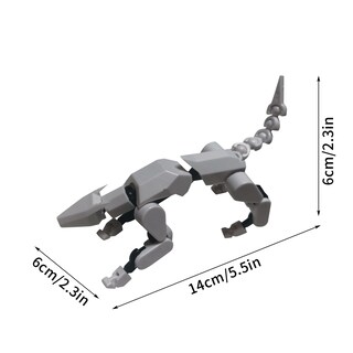 Foto 3 | Foto 3 | Figura De Acción Robot Dog Lucky T13, Modelo De Pvc Impreso En 3d - Venta Internacional.