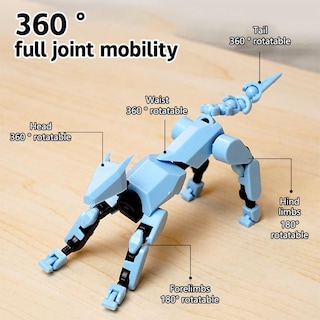 Foto 6 | Foto 6 | Figura De Acción Robot Dog Lucky T13, Modelo De Pvc Impreso En 3d - Venta Internacional.