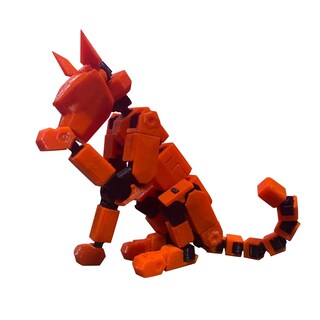Foto 1 | Foto 1 | Figura De Acción Robot Dog Lucky T13 Impresa En 3d 2024 Roja - Venta Internacional.