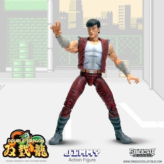Foto 6 | Foto 6 | Figura De Acción Toynk Double Dragon Jimmy Lee De 18 Cm Con Accesorios - Venta Internacional.