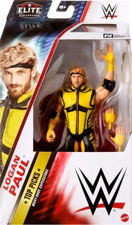 Foto 2 | Foto 2 | Figura De Acción Mattel Wwe Top Picks Elite Logan Paul De 6 Pulgadas - Venta Internacional.