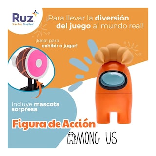 Foto 4 | Foto 4 | Figura Ruz Among Us (tripulante Naranja 15 Cm)