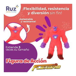 Foto 4 | Foto 4 | Figura Estirable Ruz Flexors Lava Tribe Reloaded (etna 20 Cm Rosa)