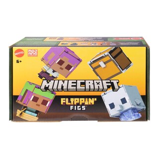 Foto 6 | Foto 6 | Figuras De Acción Mattel Minecraft Flippin' Figs, Paquete De 2 - Venta Internacional.