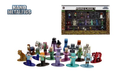 Foto 2 | Foto 2 | Toy Jada Nano Metalligs Minecraft, Paquete De 20 Unidades, Wave 2 - Venta Internacional.
