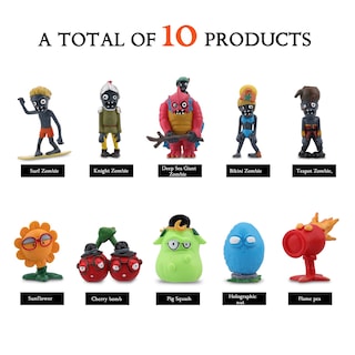 Foto 5 | Foto 5 | Figuras de Rol Plants vs Zombies PVC Serie 2 10 Piezas - Venta Internacional