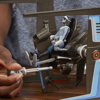 Foto 7 | Foto 7 | Toy Star Wars Force Canto Bight Police Speeder Con Figura - Venta Internacional.