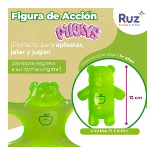 Foto 3 | Foto 3 | Figura Estirable Ruz Pikkys Gomi-ositos (gereen 12 Cm Verde)