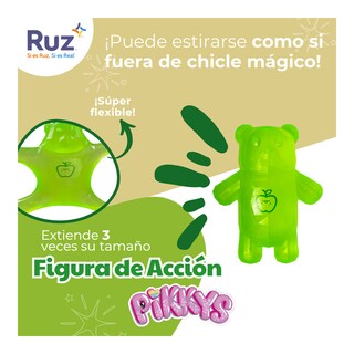 Foto 4 | Foto 4 | Figura Estirable Ruz Pikkys Gomi-ositos (gereen 12 Cm Verde)