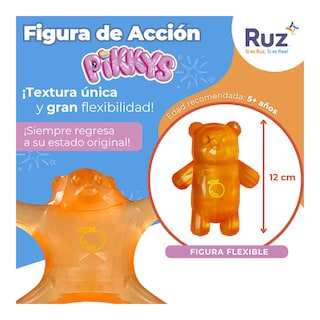 Foto 3 | Foto 3 | Figura Estirable Ruz Pikkys Gomi-ositos (jafit 15 Cm Naranja)