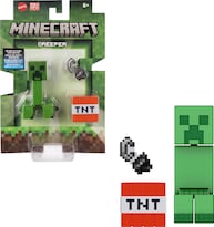 Figura De Acción Mattel Minecraft, Paquete De 2 Unidades Con Creeper, 8 Cm - Venta Internacional.
