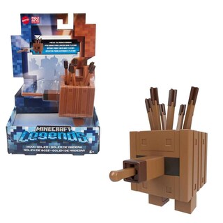 Foto 6 | Foto 6 | Figura De Acción Mattel Minecraft Legends Plank Golem 8 Cm - Venta Internacional.