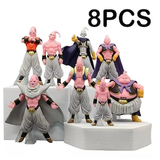 Foto 2 | Foto 2 | Set Figuras Majin Buu Transformaciones 8 Pzas Coleccionables Belug Multicolor