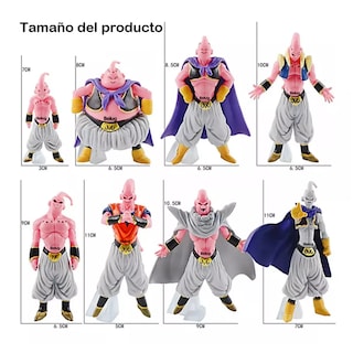 Foto 3 | Foto 3 | Set Figuras Majin Buu Transformaciones 8 Pzas Coleccionables Belug Multicolor