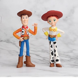 Foto 5 | Foto 5 | Figuras Horquilleras De Woody Jessie Buzz Lightyear De Toy Story 4, De 4 A 7 Cm - Venta Internacional.
