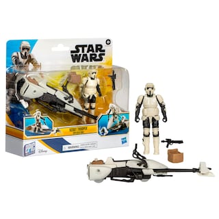 Foto 3 | Foto 3 | Figura De Acción Y Vehículo Star Wars Scout Trooper Con Moto Speeder - Venta Internacional.