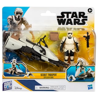 Foto 4 | Foto 4 | Figura De Acción Y Vehículo Star Wars Scout Trooper Con Moto Speeder - Venta Internacional.