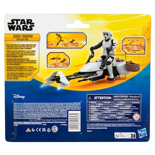 Foto 5 | Foto 5 | Figura De Acción Y Vehículo Star Wars Scout Trooper Con Moto Speeder - Venta Internacional.