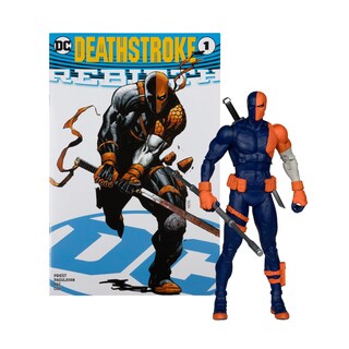 Foto 1 | Foto 1 | Figura De Acción Mcfarlane Toys Dc Direct Deathstroke De 18 Cm Con Cómic - Venta Internacional.