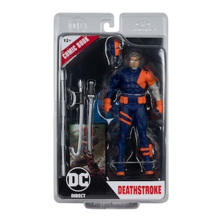 Foto 6 | Foto 6 | Figura De Acción Mcfarlane Toys Dc Direct Deathstroke De 18 Cm Con Cómic - Venta Internacional.