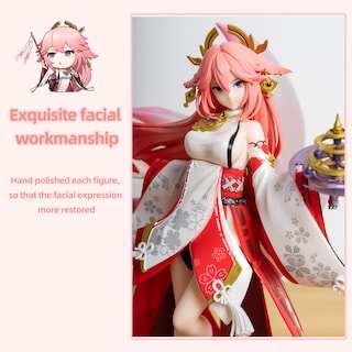 Foto 2 | Foto 2 | Figura Rzahuahu Genshin Impact Yae Miko, 1/7, 24 Cm, Juguete De Pvc - Venta Internacional.
